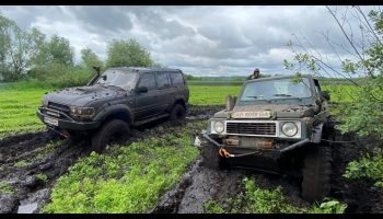 OFF ROAD по торфянику, это ВАМ не по лесным дорожкам Samurai vs  Patrol vs Land Cruiser vs Wrangler