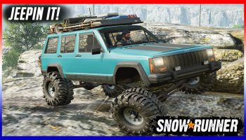 OFFROADING JEEP IN MUD AND HUGE ROCKS! – SnowRunner