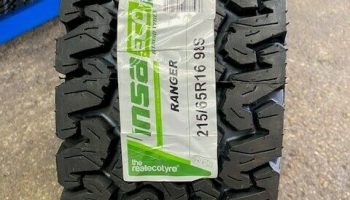 4 X 215 65 16 INSA  RANGER ALL TERRAIN TYRES