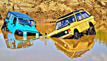 JEEP Wrangler против LR Range Rover 1970 на бездорожье! … RC OFFroad 4×4