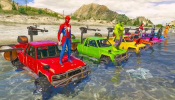 GTA 5 Technical Aqua offroad car water parkour challenge