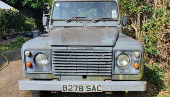 1985 Land Rover Defender 90 SWB County Station Wagon petrol grey