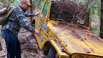 Ed's LJ20 Stuck 40 Years In The Sierra Nevada Mountains.