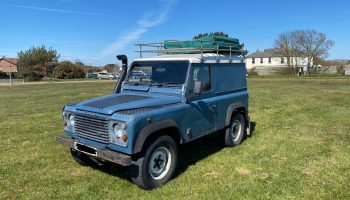 1996 (P reg) blue Land Rover Defender 90 300tdi